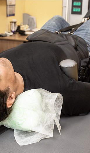 Spinal decompression table at Peak Chiropractic & Rehab